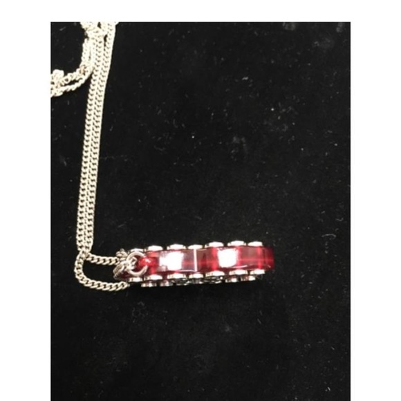 CHANEL Resin Studded CC Logo Pendant Necklace - Picture 5 of 5